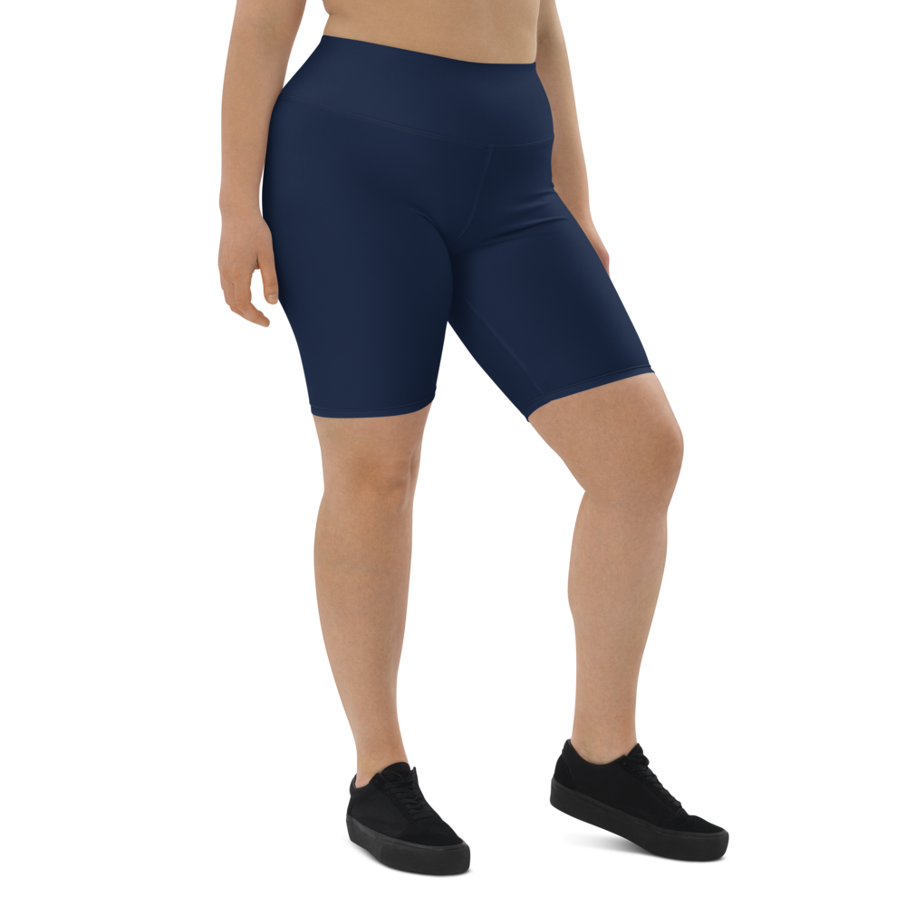 Navy Blue Biker Shorts