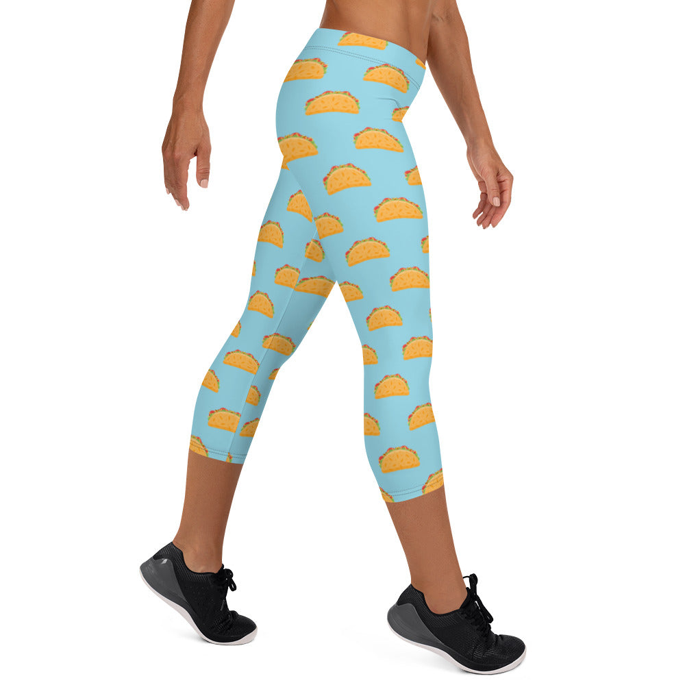 Taco Tuesday Capri Leggings