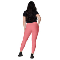 Rose all Day - Crossover leggings with pockets