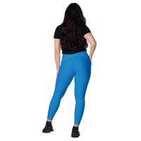 Royal like the Queen - Crossover leggings with pockets