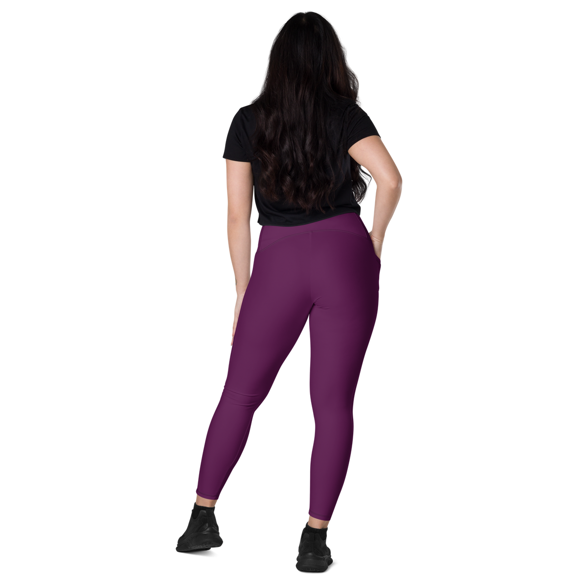 I can be Burple - Crossover leggings with pockets
