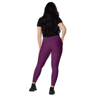 I can be Burple - Crossover leggings with pockets