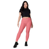 Rose all Day - Crossover leggings with pockets