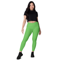 Key Lime Pie - Crossover leggings with pockets