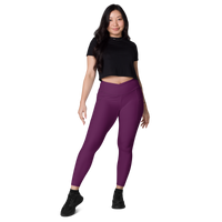 I can be Burple - Crossover leggings with pockets