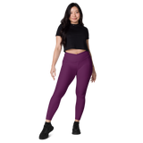 I can be Burple - Crossover leggings with pockets