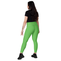 Key Lime Pie - Crossover leggings with pockets