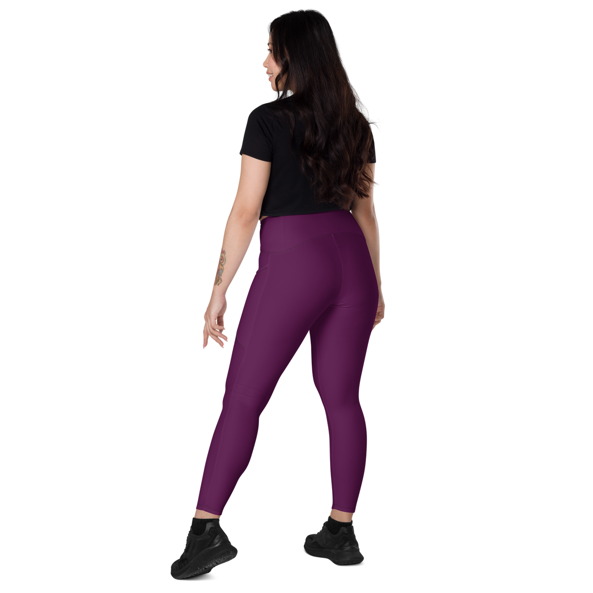 I can be Burple - Crossover leggings with pockets