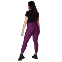 I can be Burple - Crossover leggings with pockets