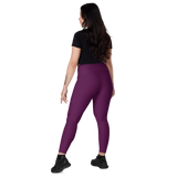 I can be Burple - Crossover leggings with pockets