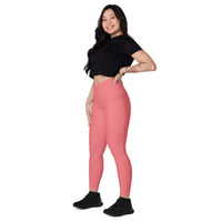 Rose all Day - Crossover leggings with pockets