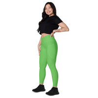 Key Lime Pie - Crossover leggings with pockets