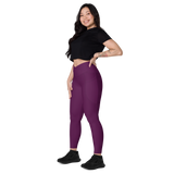 I can be Burple - Crossover leggings with pockets