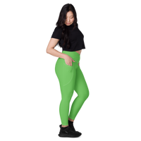 Key Lime Pie - Crossover leggings with pockets