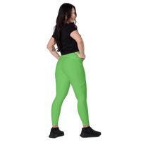 Key Lime Pie - Crossover leggings with pockets