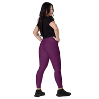 I can be Burple - Crossover leggings with pockets