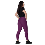 I can be Burple - Crossover leggings with pockets