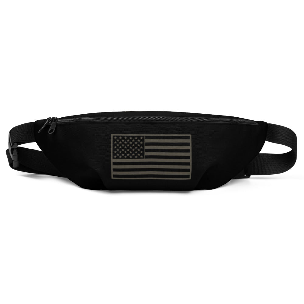 USA Flag (gray) - Fanny Pack