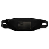 USA Flag (gray) - Fanny Pack