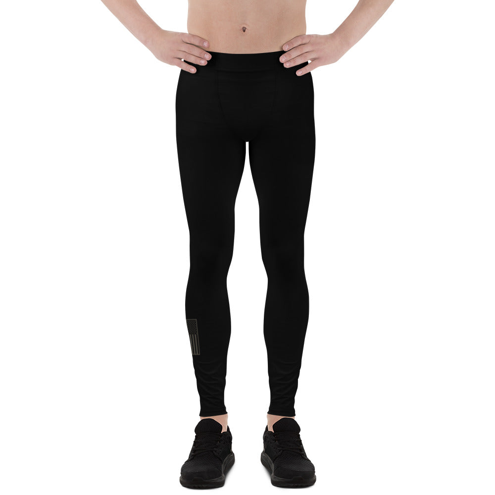 USA Flag (gray) - Men's Leggings
