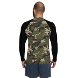 Camo with Flag - Rash Guard