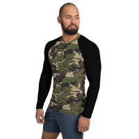 Camo with Flag - Rash Guard