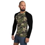 Camo with Flag - Rash Guard