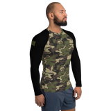 Camo with Flag - Rash Guard
