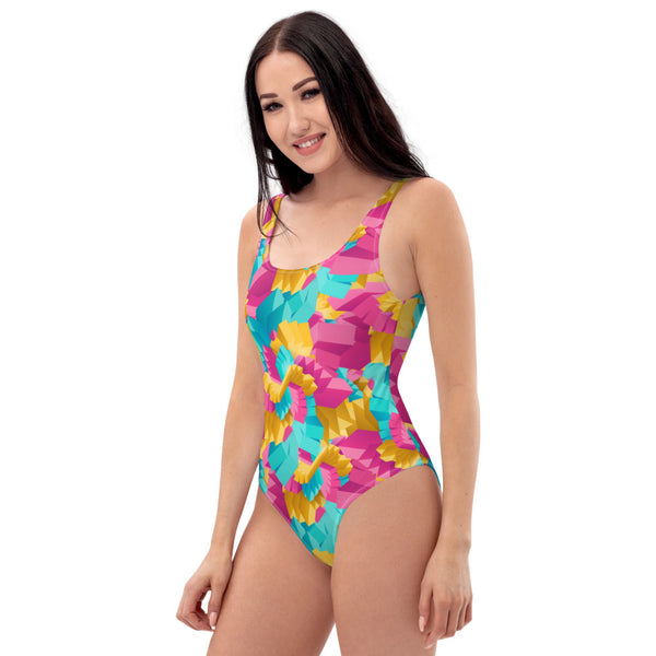 Abstract Colors - One-Piece Swimsuit