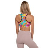 Abstract Colors - Padded Sports Bra