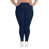 Navy Blue Plus Size Leggings