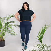 Navy Blue Plus Size Leggings