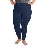 Navy Blue Plus Size Leggings