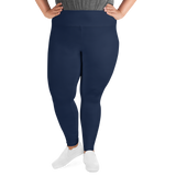 Navy Blue Plus Size Leggings