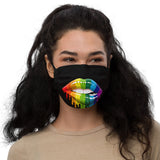 Rainbow Lips - Premium face mask