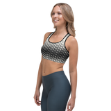 BW geometric gradient Sports bra
