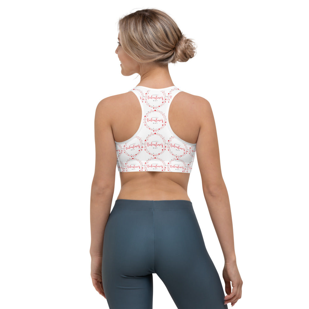 Happy Valentine's Day Sports bra