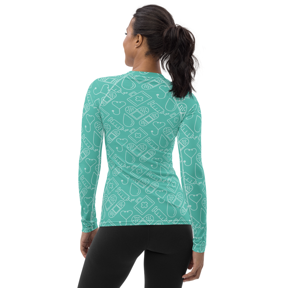 Nurse Collage Women's Rash Guard