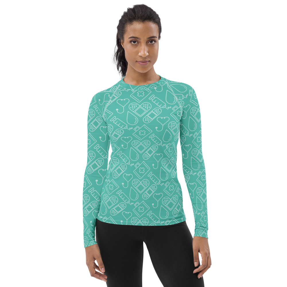 Nurse Collage Women's Rash Guard