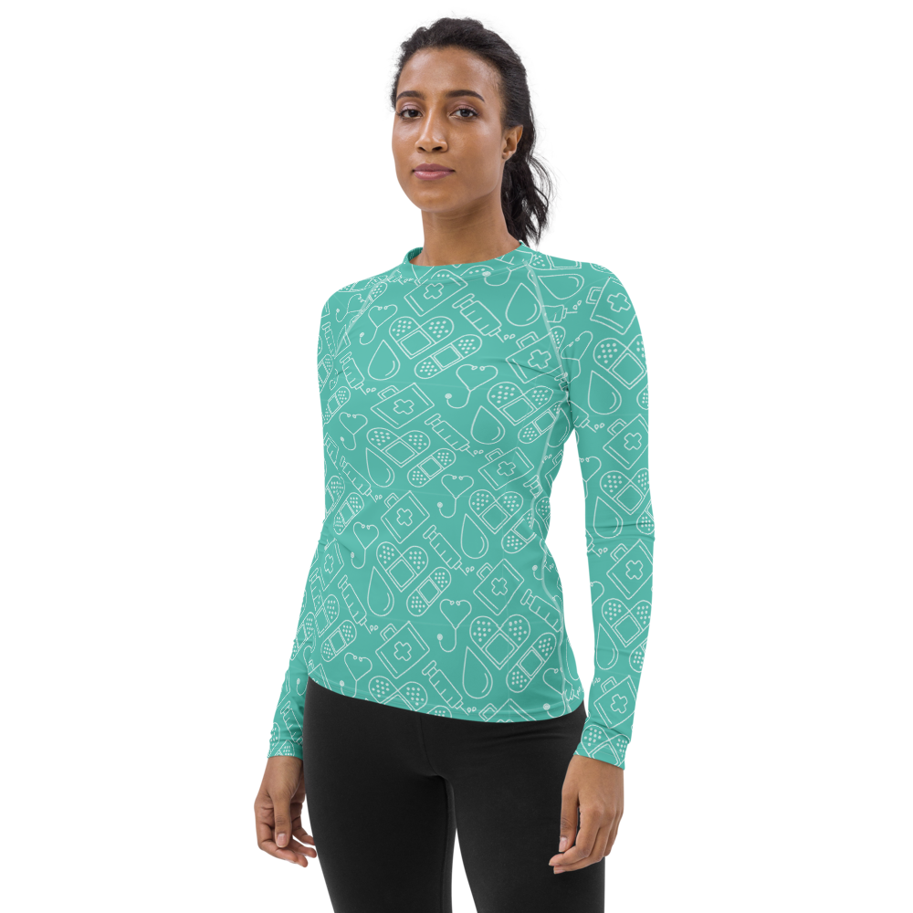 Nurse Collage Women's Rash Guard