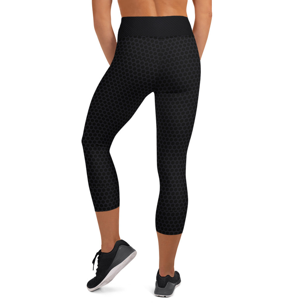 Carbon Fiber - Yoga Capri Leggings