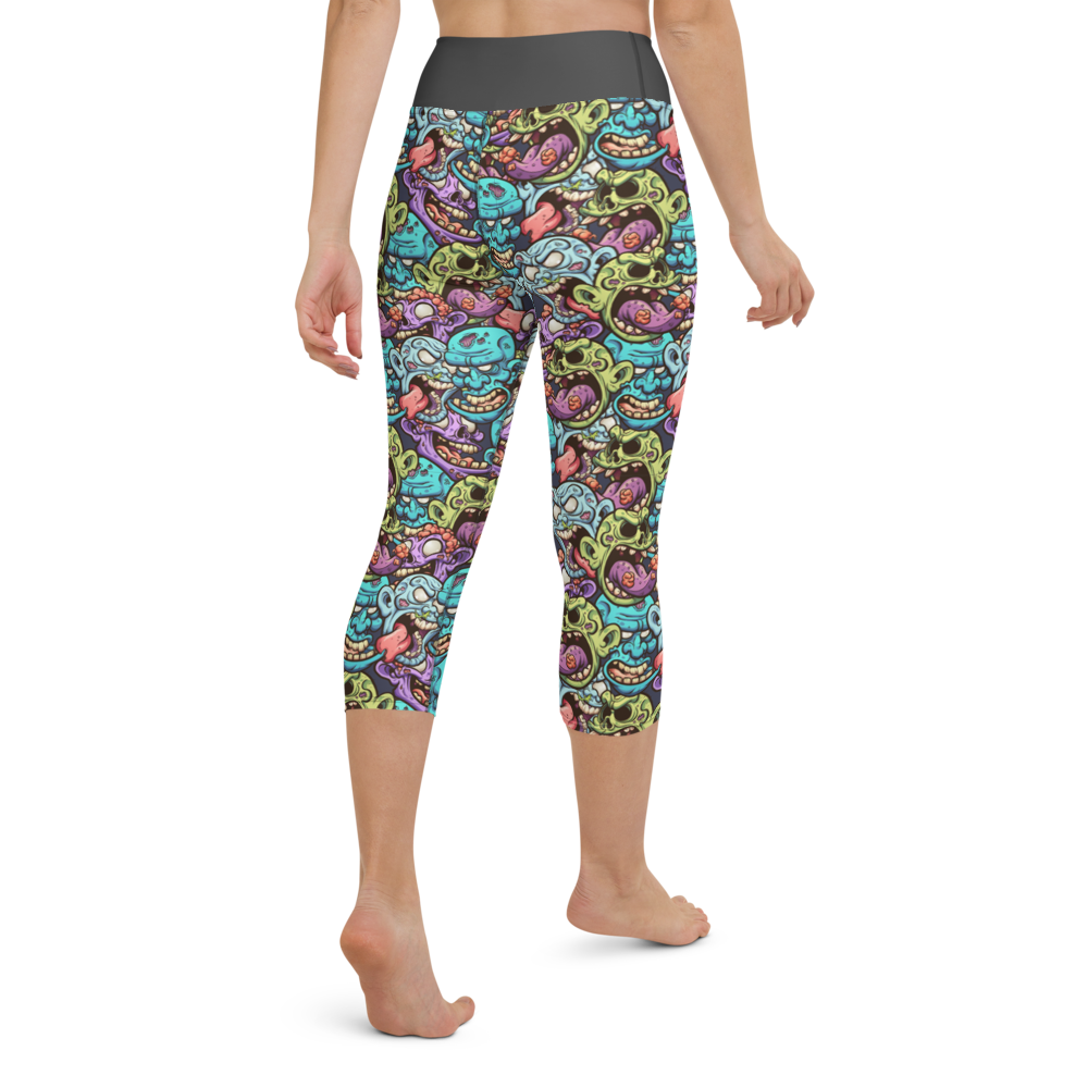 Zombie Yoga Capri Leggings
