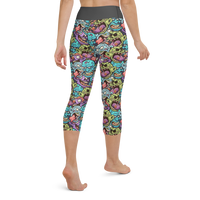 Zombie Yoga Capri Leggings
