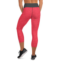 Dia de Los Muertos in Red  Capri Leggings