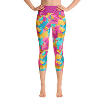 Abstract Colors - Yoga Capri Leggings