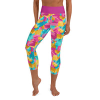 Abstract Colors - Yoga Capri Leggings