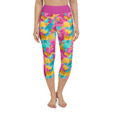 Abstract Colors - Yoga Capri Leggings