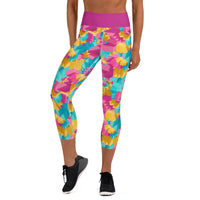 Abstract Colors - Yoga Capri Leggings
