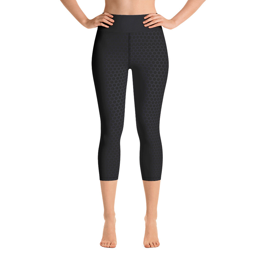 Carbon Fiber - Yoga Capri Leggings
