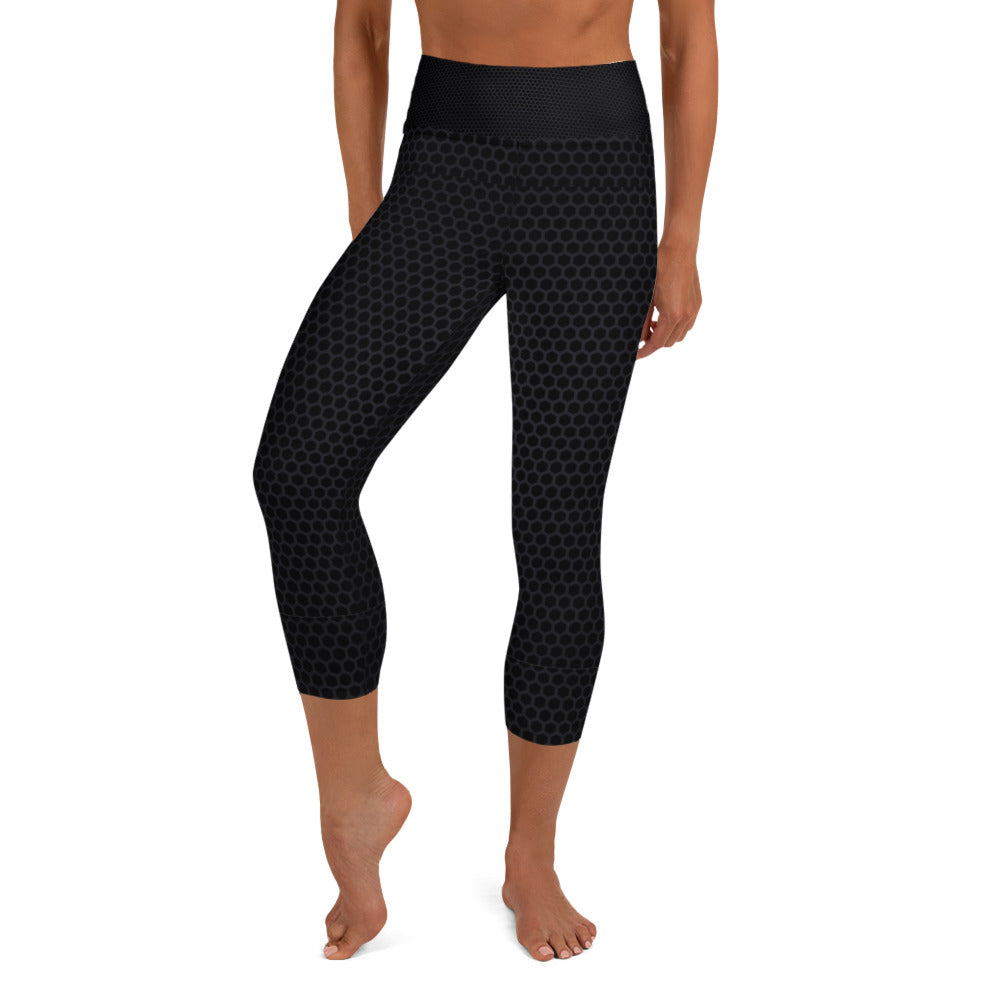 Carbon Fiber - Yoga Capri Leggings